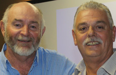 From l: John Foley, Parker Store; Paul Tift, Hydrastatic Sales & Service (HSS).